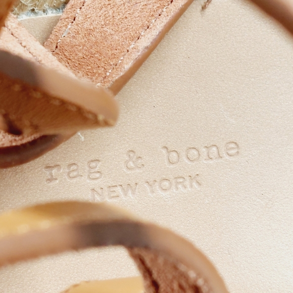 New Rag & Bone Hera Espadrille Wedge Suede Sandal A569 - Picture 10 of 13